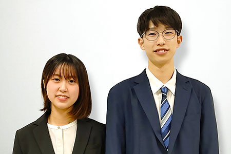 平木琉那、佐藤丈太郎